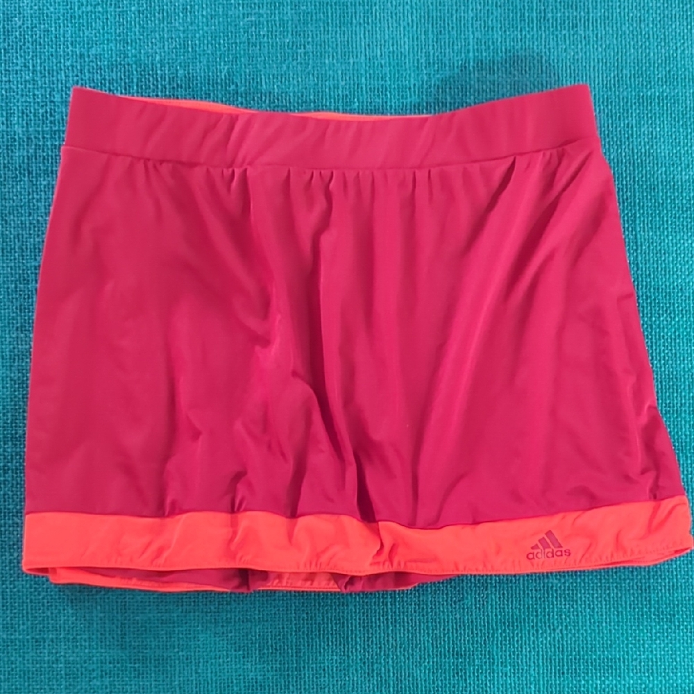 Adidas Fuchsia and Coral Skirt